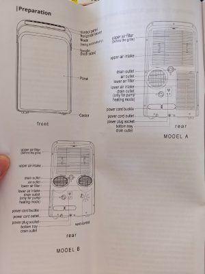 Manual showing single hose (model A) and dual hose (model B) variants (Inventor Magic M2GHP290-12 / anon / 2026 / 06)